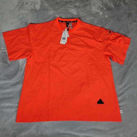 Adidas 1/4 Zip City Escape T Shirt Mens S Oversized Relaxed New With Defect! - Picture 1 of 12